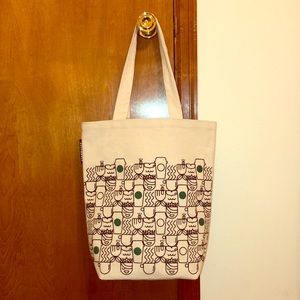 Canvas Starbucks Tote Bag